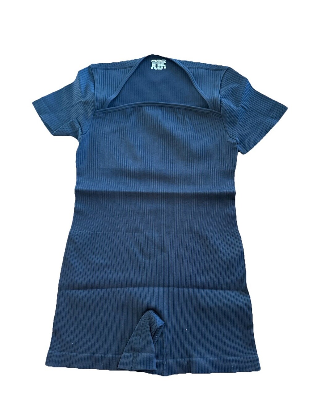 OQQ New Short Sleeve Romper Black Size Medium